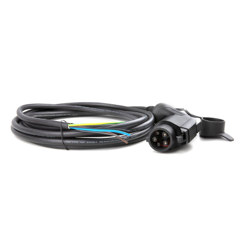 EBG — Pigtail ladekabel m/ Type 1 støpsel — 16A & 32A — 1-fas